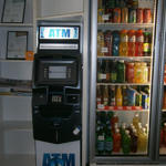 atm installed in cafe